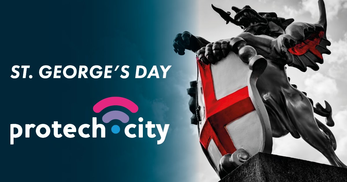 protechcityuk's tweet photo. Happy St George's Day!🏴󠁧󠁢󠁥󠁮󠁧󠁿 https://t.co/gJKBPqnOJa