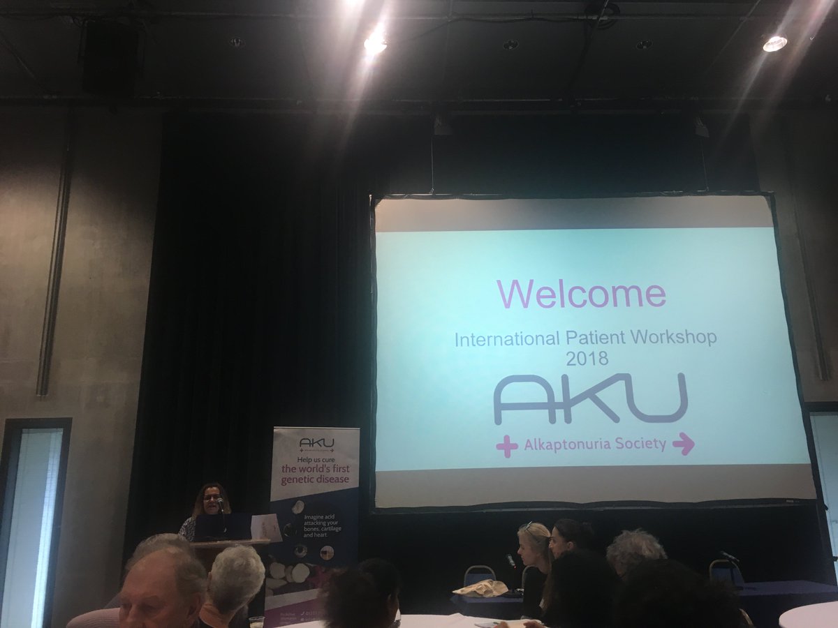 NWCGMC's tweet photo. @LynnGreenhalgh1 - first speaker at the @AKUSociety #akuworkshop2018 . #genomes100k #Alkaptonuria https://t.co/pY8VZpGX2i