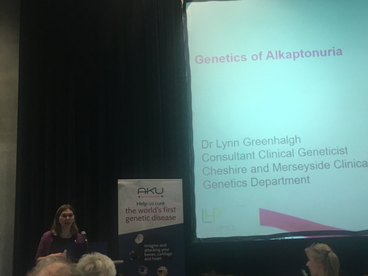 NWCGMC's tweet photo. @LynnGreenhalgh1 - first speaker at the @AKUSociety #akuworkshop2018 . #genomes100k #Alkaptonuria https://t.co/pY8VZpGX2i