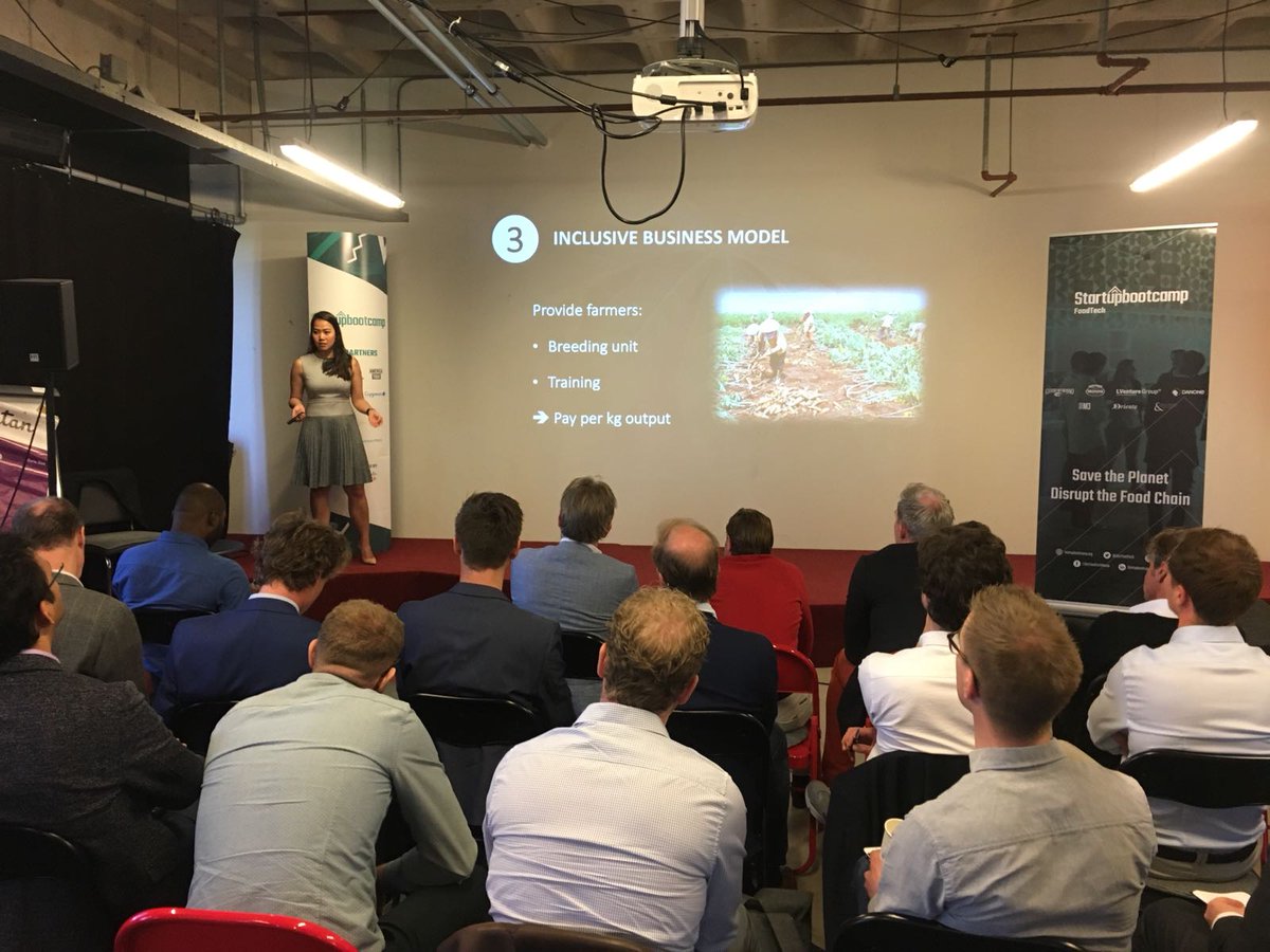 sbcFoodTech's tweet image. Producing the most sustainable and affordable protein from crickets? Next startup Cricket One explains how, this morning at our #sbcFastTrack #Amsterdam