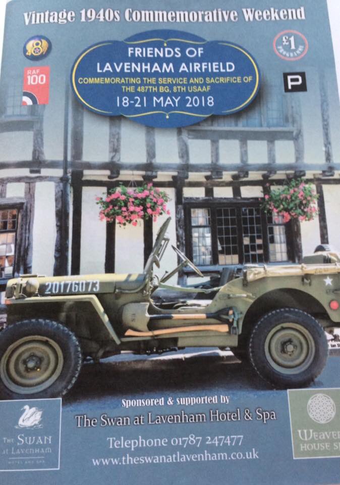 SwanLavenham's tweet photo. The programme for our Vintage 1940s Commemorative weekend 18-21 May  will be on sale in Lavenham, from Fri 4 May onwards @moreLavenham @HeartOfSuffolk @pobhotels @postcardsuffolk @BuryStEdBeyond @lesleydolphin @LoveLavenham @lovejoy_updates @OpWALBEA #TheFriendlyInvasion #WW2 https://t.co/TIk5QhMFYe