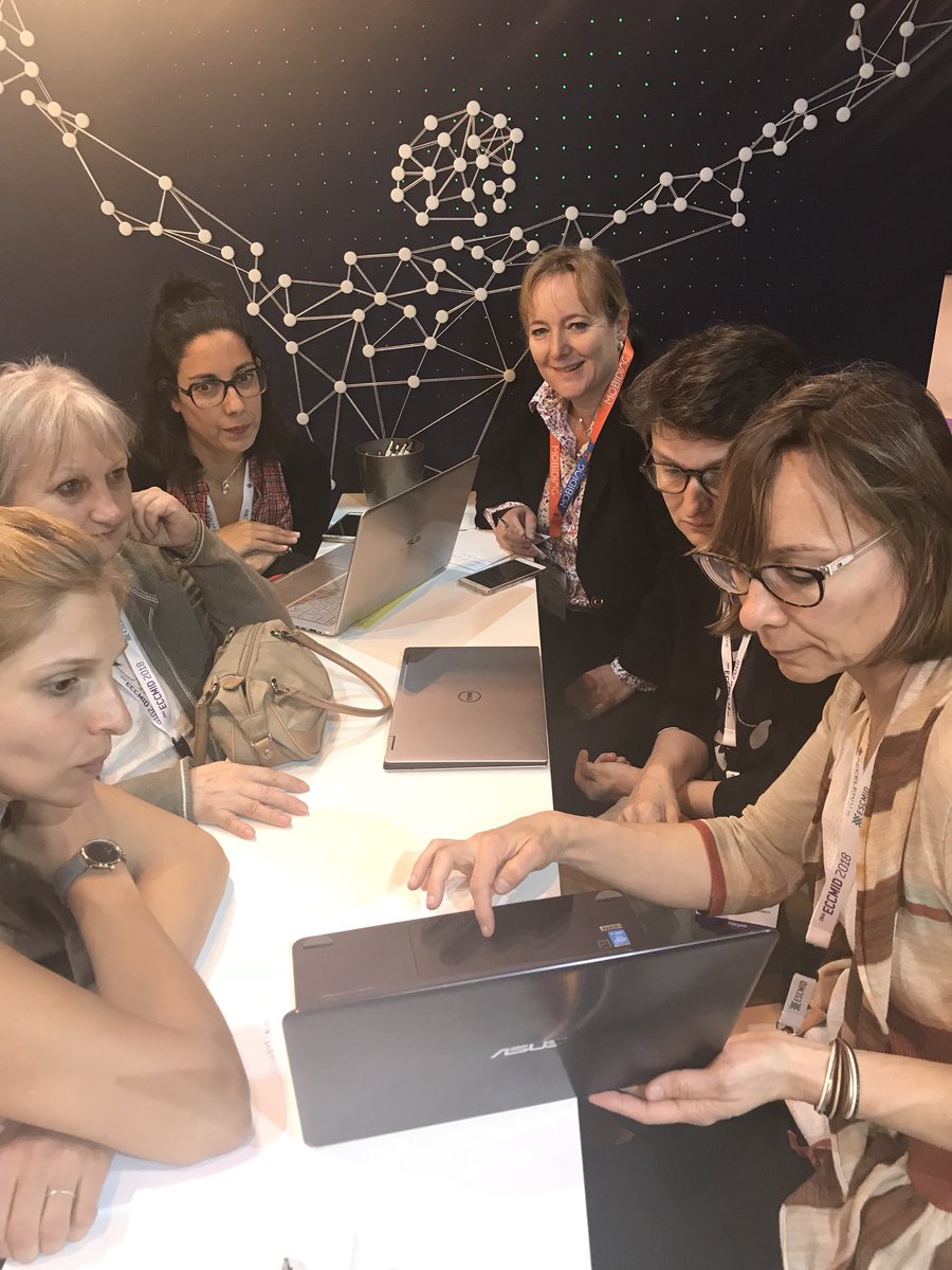 COMBACTE's tweet photo. People from our consortium are working hard to discuss the results of ANTICIPATE study #eccmid2018 #booth37 #COMBACTE https://t.co/nuzOfTUuYn