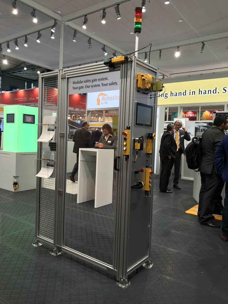 Pilz_INT's tweet photo. Are you on the hunt for a #safety gate solution that is perfectly tailored to your application? The new modular #SafetyGateSystem made by Pilz allows you to combine individual components to create your customised safety gate solution. Learn more at booth 9.D17! #hm18 https://t.co/8CPuu7YPQC