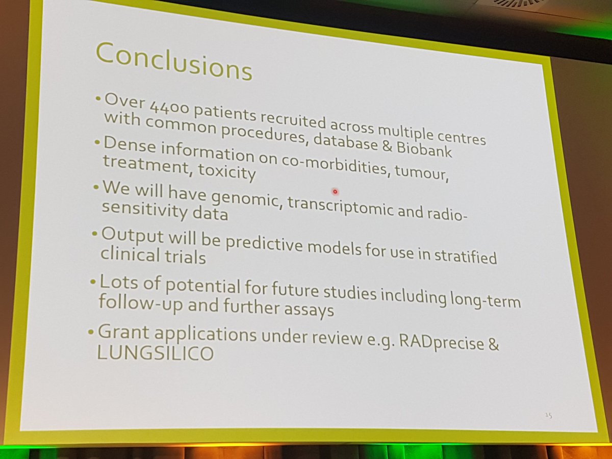 CatharineWest3's tweet image. Chris Talbot highlights #REQUITE achievements #ESTRO37.  Centralised database and biobank for validating models and biomarkers as predictors of XRT toxicity.