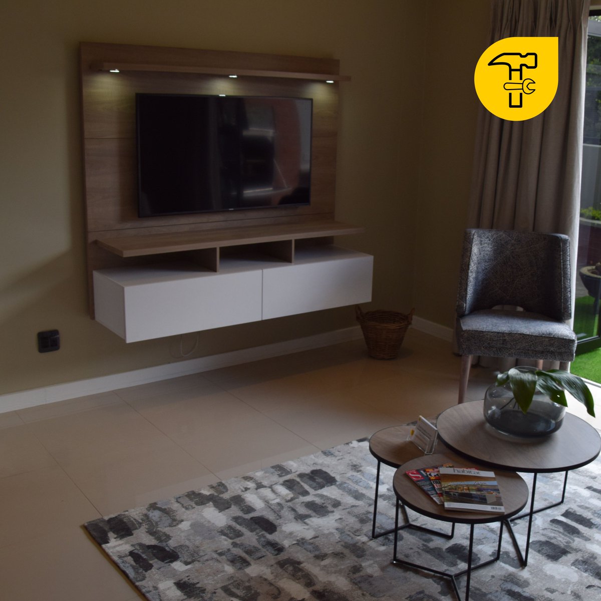 SAFurniturespot's tweet photo. Get your #homeaffairs sorted with us, so that when you invite #DateMyFamily crew your home will be camera ready. This home was renovated by @SAFurniturespot. #sofa #nestingtable #floatingtvunit all from us. #ProudlySouthAfrican made #furniture #MondayMotivation https://t.co/fDFuZdKRCK