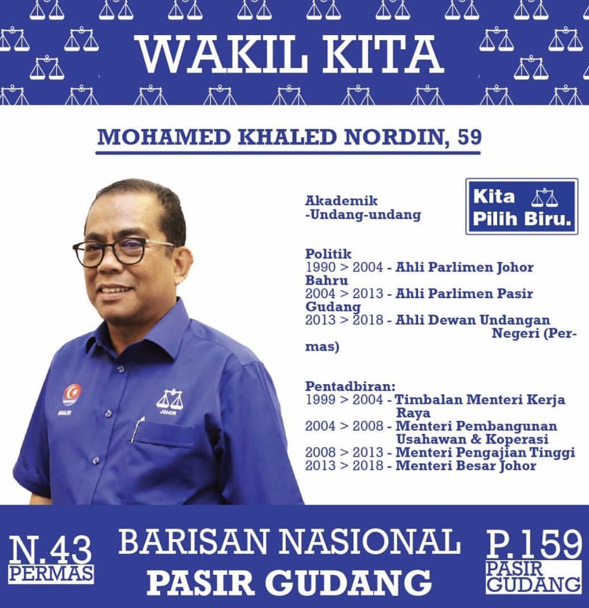 HjBasirBeran's tweet photo. Tahniah kepada YAB @khalednordin 
• Pemimpin yang berwawasan.
• Sentiasa disayangi masyarakat.
• Segala perancangan berlandaskan Suara Hati Rakyat.
• Sentiasa memikirkan kemajuan Johor.
• Merancang pelbagai kemudahan untuk masyarakat khususnya anak-anak muda. Pelbagai lagi. https://t.co/Qmthf120UX