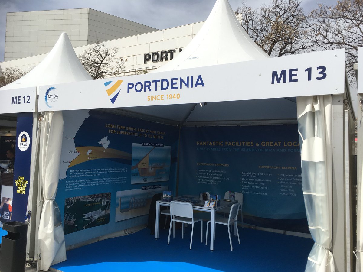 PortDenia's tweet photo. Good morning from Barcelona! If you are here for the #mybashow come and visit us on Stand 13! https://t.co/tsBYD7DbuT