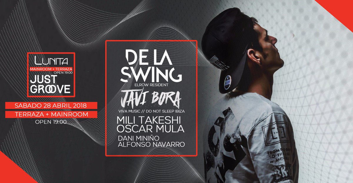 Este sábado <a href="/JustGrooveIbiza/">Just Groove</a> en Lunita (Mallorca) con <a href="/delaswing/">De la swing</a> (DJ residente de <a href="/elrow_/">elrow</a> y <a href="/JaviBoraMusic/">Javi Bora</a> (Space Ibiza)