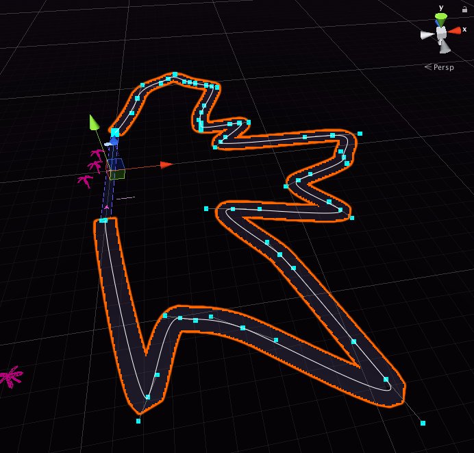 johnplewe's tweet photo. chose the simplest first algorithm that came to mind while I was setting up the random track generator: just sweep around in an arc sending points out at random distances. def not the final answer, but it does a good job not self-intersecting
#trackwave #gamedev https://t.co/9xh5vT813F
