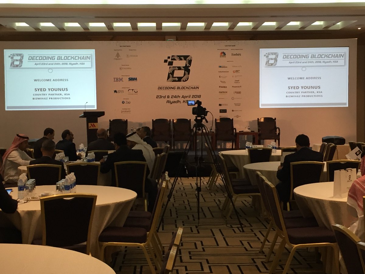 SettleMintCom's tweet photo. What's going on today at @BizWingzPH's #Decoding #blockchain #conference in #KSA? Have a look here! #DecodingBlockchainKSA18 #blockchainsaudi #innovation #technology #Vision2030 #KSA #blockchaintechnology #mint https://t.co/kB5kyJabM4