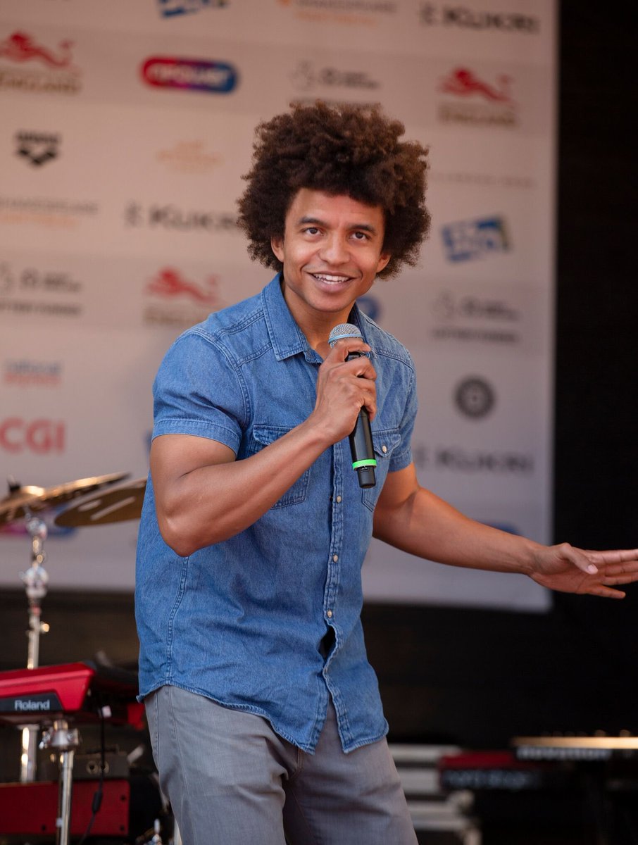 MCSaatchiMerlin's tweet photo. Our very own @iamradzi hosted the Commonwealth Games @TeamEngland Athlete Welcome Home event this weekend (produced by Culture Central on behalf of Birmingham City Council) 🏃🏽🚴🏽🤼‍♀️🤸🏽‍♂️ https://t.co/aS6Mm65Uiy