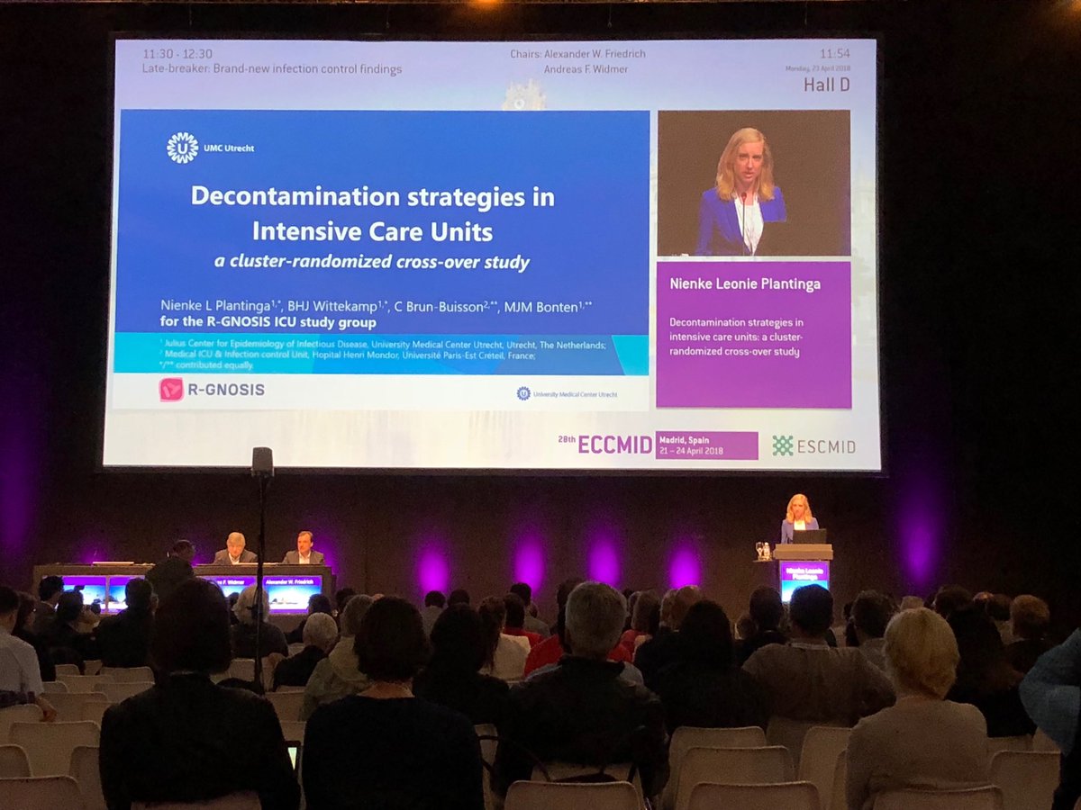 Nienke Plantinga from <a href="/UMCUtrecht/">UMC Utrecht</a> presenting our SDD study results #ECCMID2018