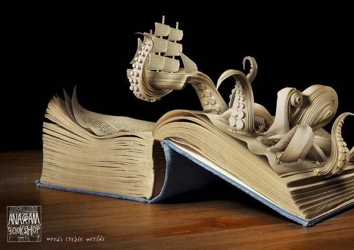 Octopusl10n's tweet photo. This IS the perfect picture for @Octopusl10n to celebrate World Book Day! This amazing campaign was from the Anagram Bookshop. Despite widespread praise, eventually they had to close. 😭 Quality and creative cultural products cannot be for free. But they are the best investment. https://t.co/VgNYkDnsxQ