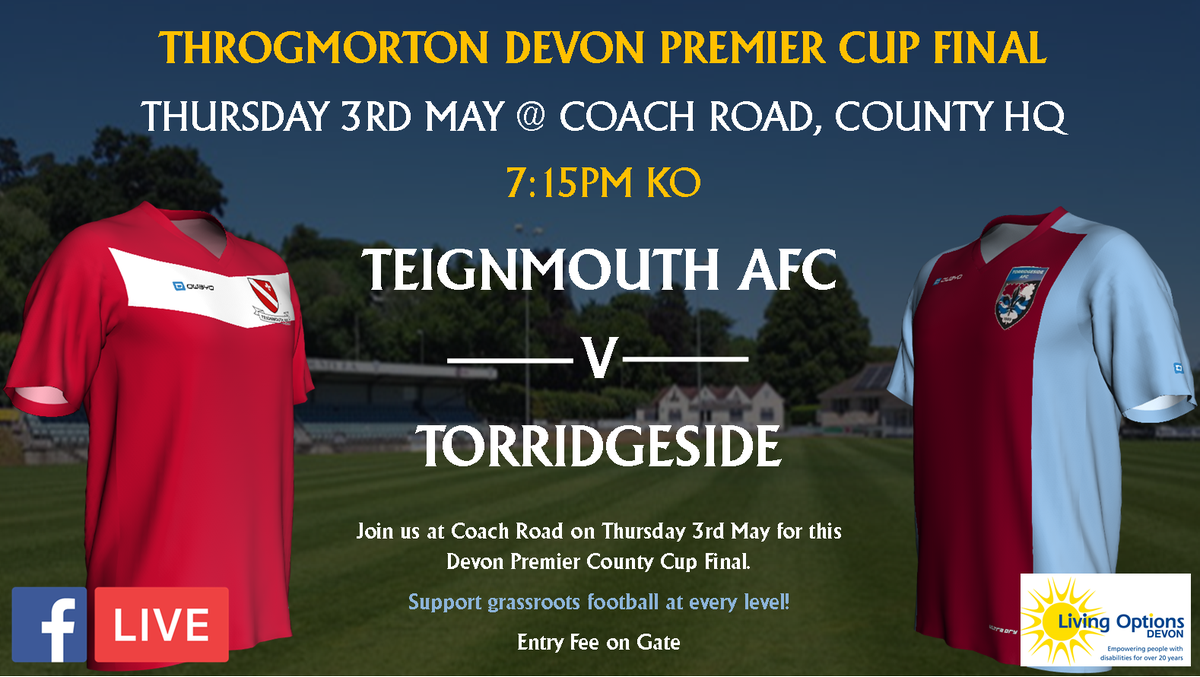 devon_fa's tweet photo. The Final of the Devon Premier Cup was announced at the weekend... β¬οΈ
So here are your teams facing each other on Thursday 3rd May at Coach Road π₯ππΌ
Check out our Facebook Event to see more info β½οΈπ
https://t.co/YUJJjMtVUB
#DevonFootball #DevonPremierCup https://t.co/9nuFDTFiH2