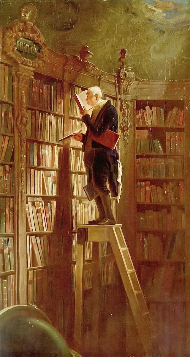 Karl Spitzweg. Il bibliotecario (1850)
#GiornataMondialeLibro