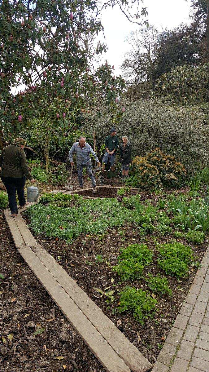 Martin_Impey's tweet photo. Not a dry eye anywhere in the Sundial Garden @HeliganGardens  as we witnessed Trounce Guy nephew of Corp Will Guy (KIA 100 yrs ago) plant a Handkerchief Tree in memory of all the brave men of Heligan who didn't return from #WW1. @HilsRobinson 
#asongforwill @HistoryNeedsYou https://t.co/M8Mo1Rz84h