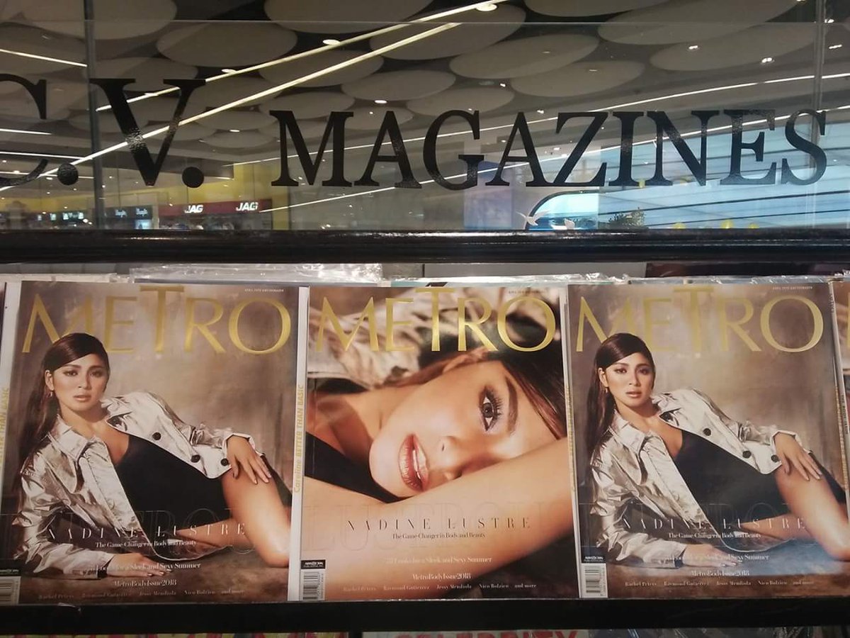 JaDineMagstore's tweet photo. Now Available!!!!
@MetroMagPH  of Nadine Lustre at CVmagazine landmark makati! 
for shipping needs msg @PerMaSho https://t.co/qV7K8FEHMq