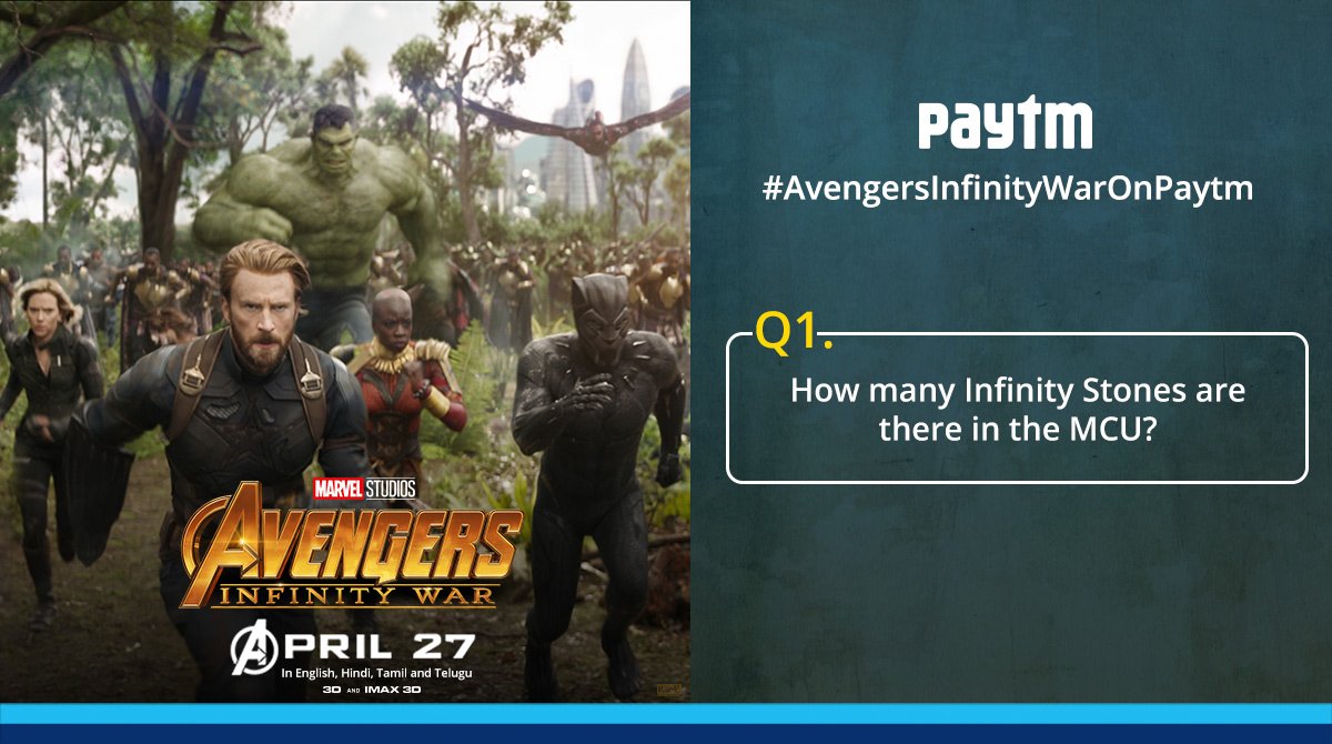 carebydistrict's tweet photo. Q1. Starting with a super easy one! #AvengersInfinityWarOnPaytm https://t.co/75xoeVEtBJ https://t.co/s14gS5DdUb