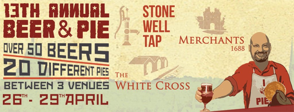 3 days to go til our famous #beer&amp;pie18  <a href="/merchants1688/">Merchants 1688</a> @stonewelltap <a href="/thewhitecross/">The White Cross Pub</a> 
#lancaster #lancasteruk #lancasterbid #visitlancaster #craftbeer #camra #festival #beer&amp;pie18 #realale #breweries #lancashire #cumbria