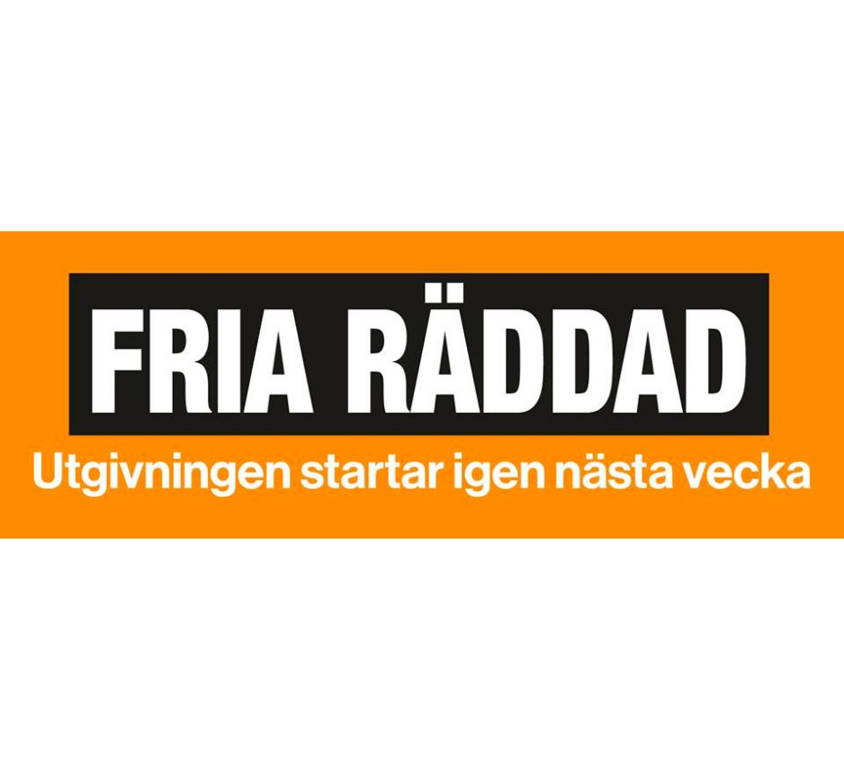 FRIA TIDNINGEN ÅTERSTARTAS
Yes!!! I fredags blev det klart att utgivningen av Fria Tidningen kommer återstarta denna vecka. Vi flyttar nu ihop med bland annat <a href="/TidningenSyre/">Syre</a> i Mediehuset Grönt.