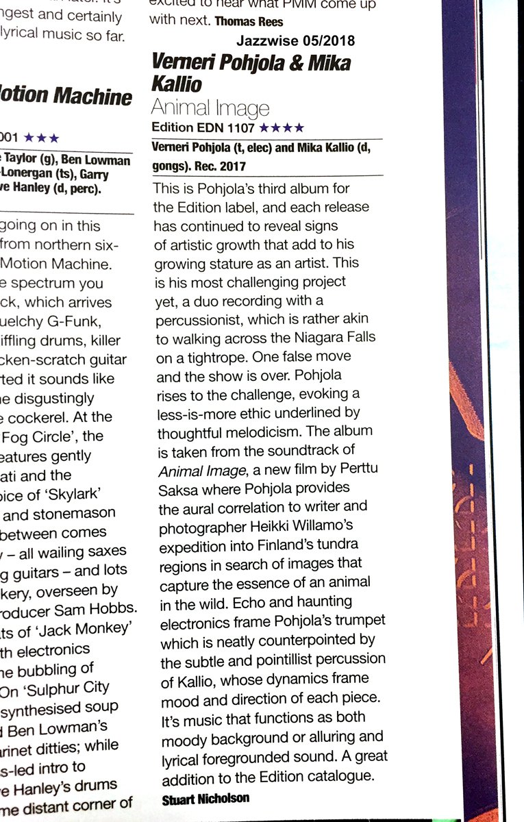 Jazzwise diggailee...kuten moni muukin.