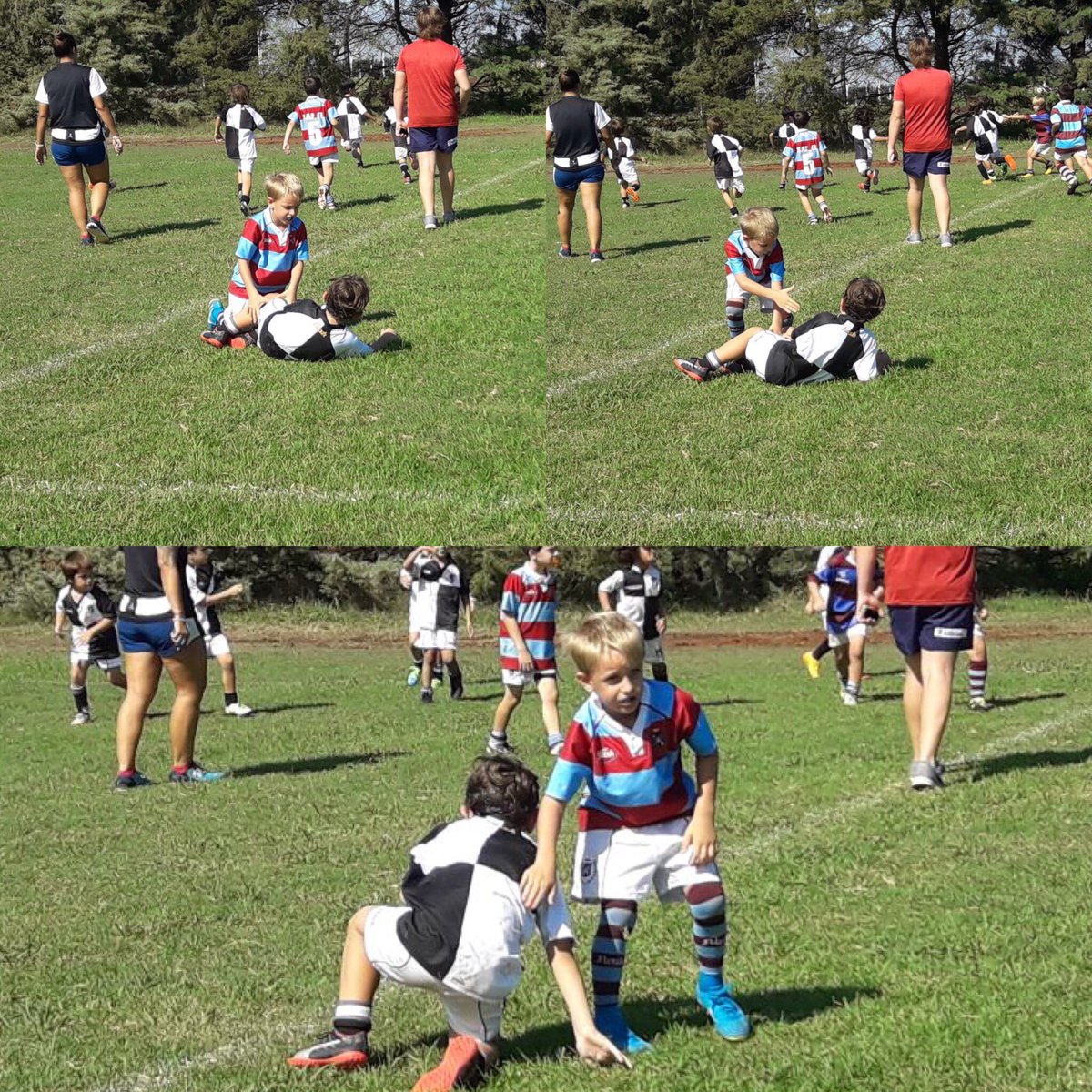 plazajewell's tweet photo. El juego continuaba, pero el tenia que atender a su amigo. Así es esto, Rugby y Respeto.
#JugamosDesde1867 #Rugby #Valores #PlazaJewell https://t.co/KClC6fMGx1
