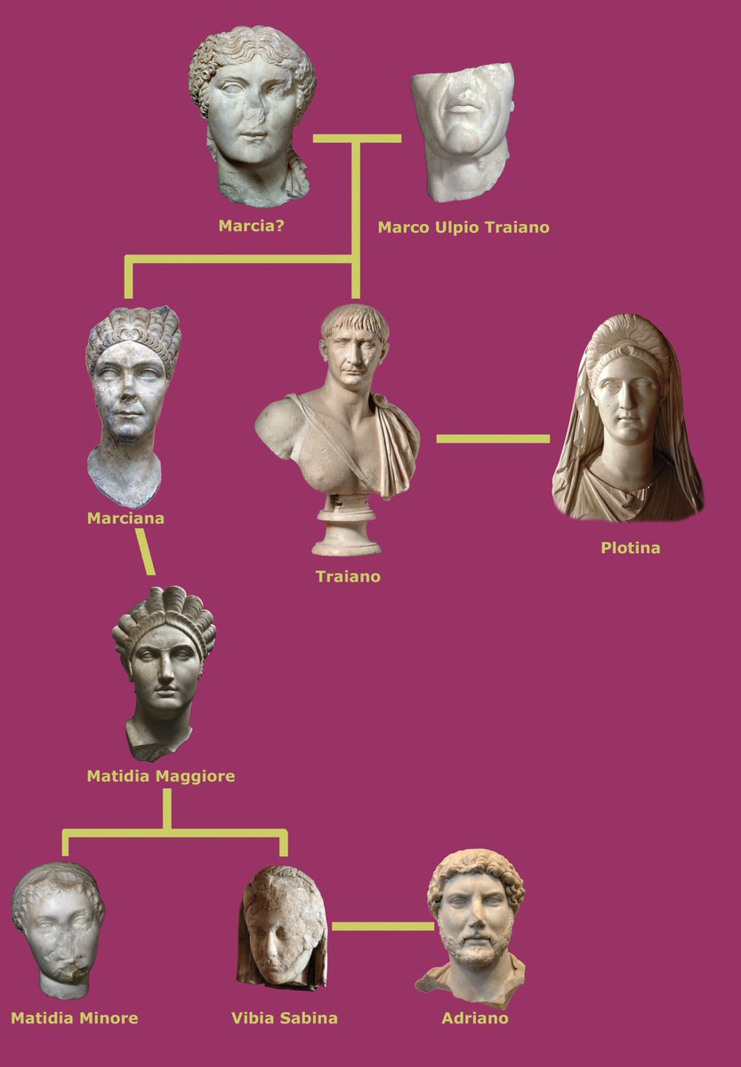 L’importanza delle #donne della famiglia di Traiano (e di Adriano) nell'albero genealogico!
#mostraTraiano #TraianoPop #MuseumWeek2018 #womenMW #MercatiDiTraiano #MiCroma