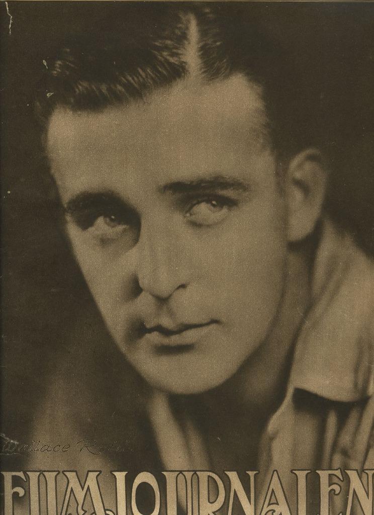 1922 #WallaceReid on the cover of #FilmJournal" #Swedish Mag on one of the many covers he graced during his short film career