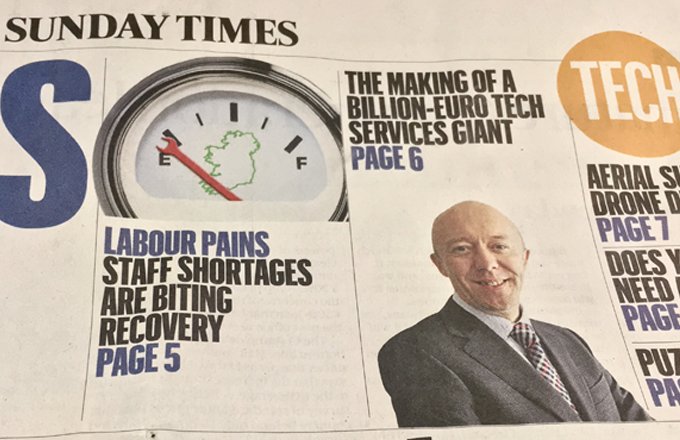 version1's tweet photo. This week in @thesundaytimes, our CEO Tom O'Connor discusses the ambitious targets of Version 1 for the future and an unwavering commitment to core values as a key differentiator in the company's growth to date across the UK and Ireland. 

Read More: https://t.co/XIohUiMeR1 https://t.co/hPaScGPkZM