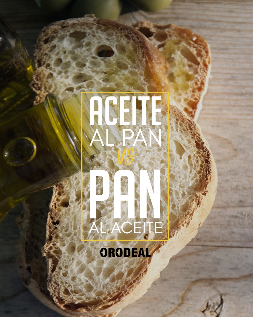 ¿Eres de los qué pone aceite al pan o pan al aceite? 🍞😆
orodeal.es