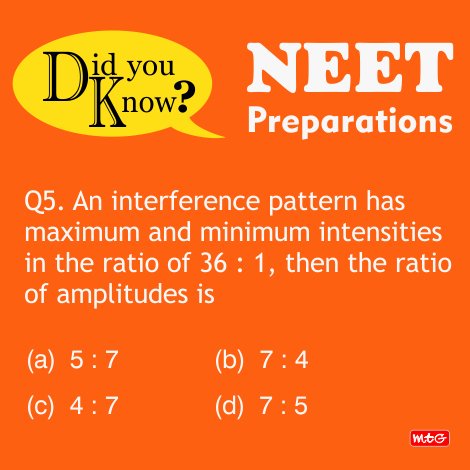 MTGBooks's tweet image. Do you know?
#PhysicsProblems
#NEET2018 #Physics #Questions #NEETpreparation
#MTGBooks #PCMBToday