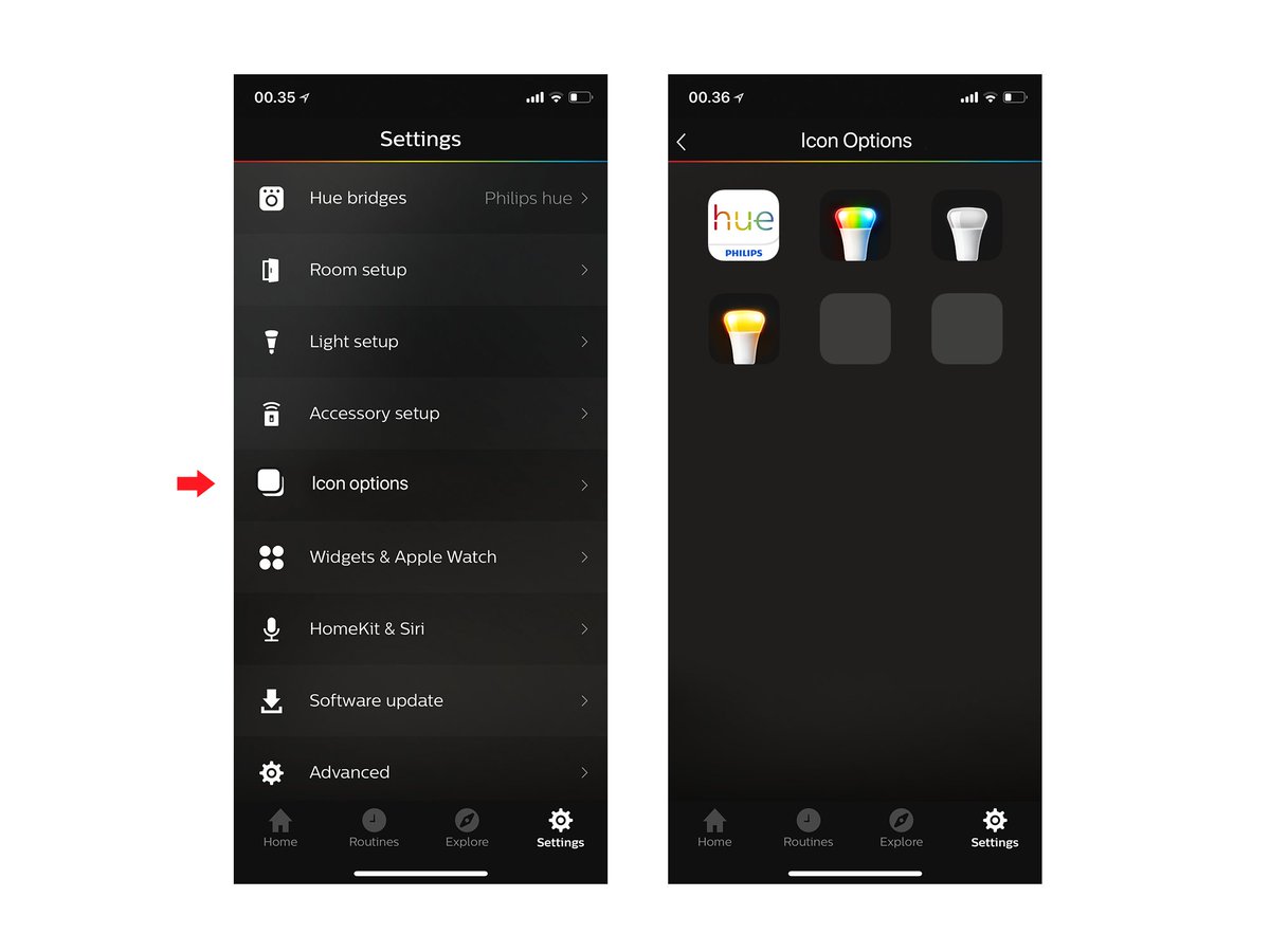 flarup's tweet image. Following up on yesterdays conversation with @tweethue: Another Philips Hue icon variant and a suggestion for how they might easily implement customisable icons in their app using developer.apple.com/documentation/…

💡RT if you’d like @Philips to do something like this #philipshue #meethue