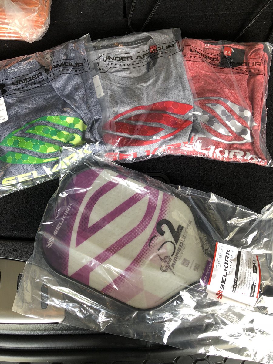 huntskarens's tweet photo. @SelkirkSport has us all geared up and ready for the @usopenpicklebal Championships. Make sure you check out the great new clothing from @UnderArmour on https://t.co/qNlC8r3rcj after the tournament to get some for yourself. #Pickleball #usopenpickleball #threadborne #teamselkirk https://t.co/v9DlE5uFN9