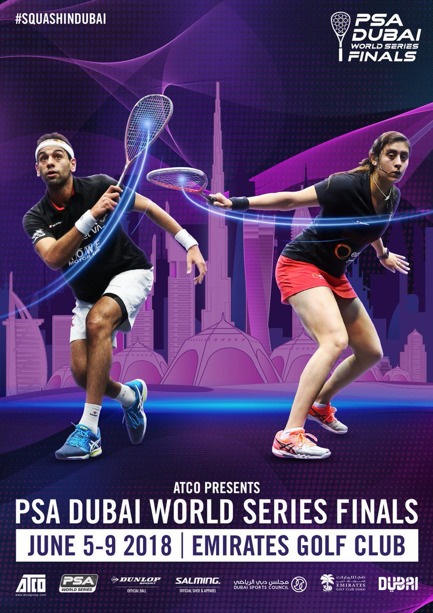 Emirates Golf Club (@emiratesgc) on Twitter photo <a href="/EmiratesGC/">Emirates Golf Club</a> is proud to be hosting the @PSAWorldTour World Series Finals June 5th - June 9th 2018 <a href="/EmiratesGC/">Emirates Golf Club</a> is proud to be hosting the @PSAWorldTour World Series Finals June 5th - June 9th 2018