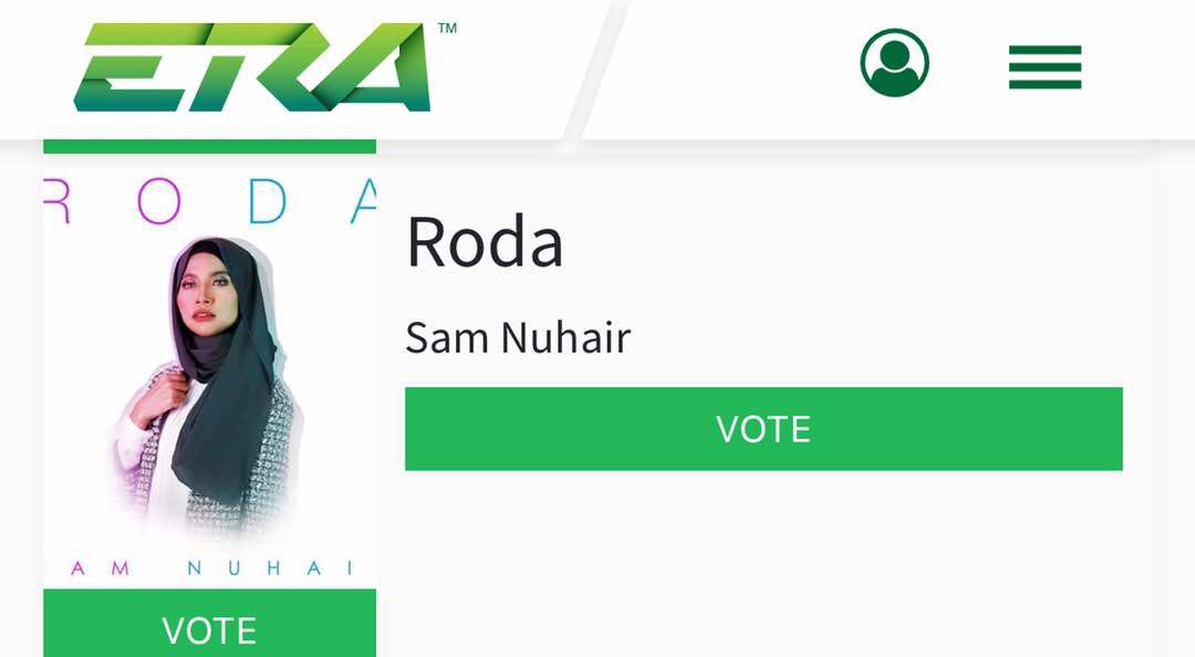 sam_nuhair's tweet photo. #Roda jom vote di @ERAdotje https://t.co/IaZwbnpKVY #nuharmy @officialjoeprc @royidris @ArteffectsMedia @shahshamshiri @HarneyMarhoney @annesyazie @KtcatsRahman https://t.co/MjtIUN0eoH