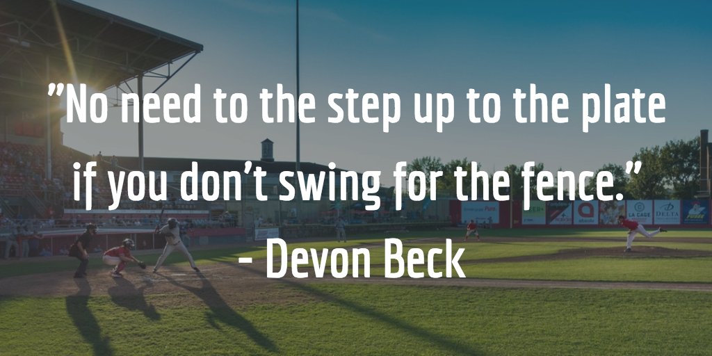 SeanAThom's tweet photo. How much time do you waste thinking about your dreams instead of pursuing them? It's time we step up & swing for the fences. Stop wishing & start doing. Set the example in our schools & communities. #BeTheChange for you & others! @DevonBeck365 #ourfuturefirst #MondayMotivations https://t.co/MPnrVgG7BC