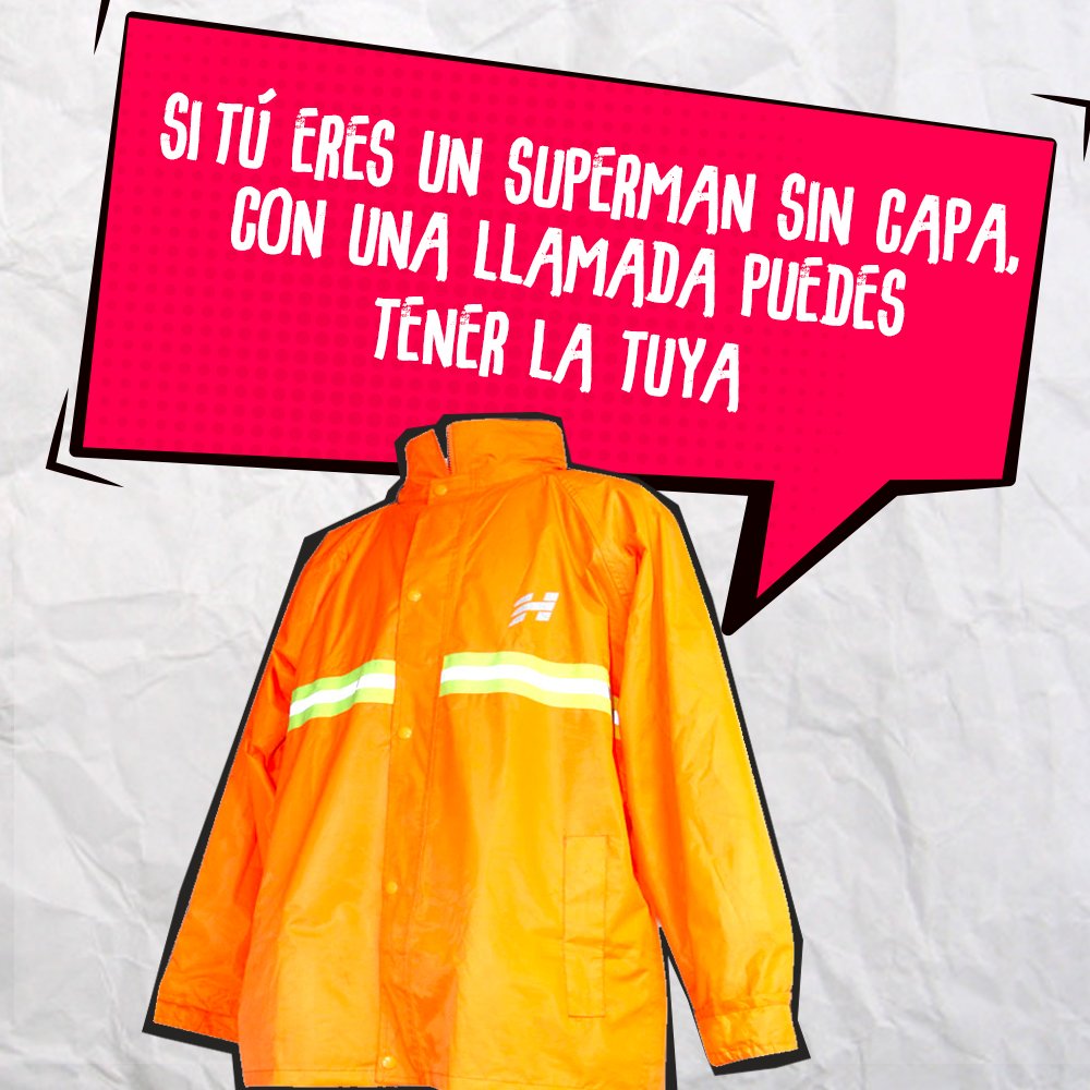 ¿Mojado por la lluvia? ¡Ay no!
 Gana una capa Hosuya y llega sequecito a trabajar. Participa en nuestras trivias radiales, sintoniza hoy: 
El Destapón - SUPER 7 107.7 FM
Sobre Ruedas - LA ROCKA 91.7 FM
#AriasMotors