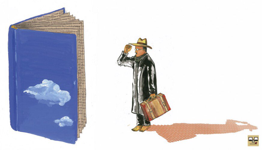 EdPasosPerdidos's tweet photo. «Plus on lit, moins on imite», Jules Renard.
(Cuanto más se lee, menos se imita).

¡Feliz #DíaDelLibro! https://t.co/pt1U3q8gyZ