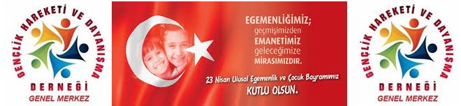 GhdGenelMerkez's tweet photo. Egemenliğimiz ; Geçmişimizden , Emanetimiz Geleceğimize Mirasımızdır. Gençlik Hareketi ve Dayanışma Derneği Genel Merkez Başkanlığı Olarak 23 Nisan Ulusal Egemenlik ve Çocuk Bayramımızın Kutlu Olmasını Diliyoruz. https://t.co/BE3LPbXExX