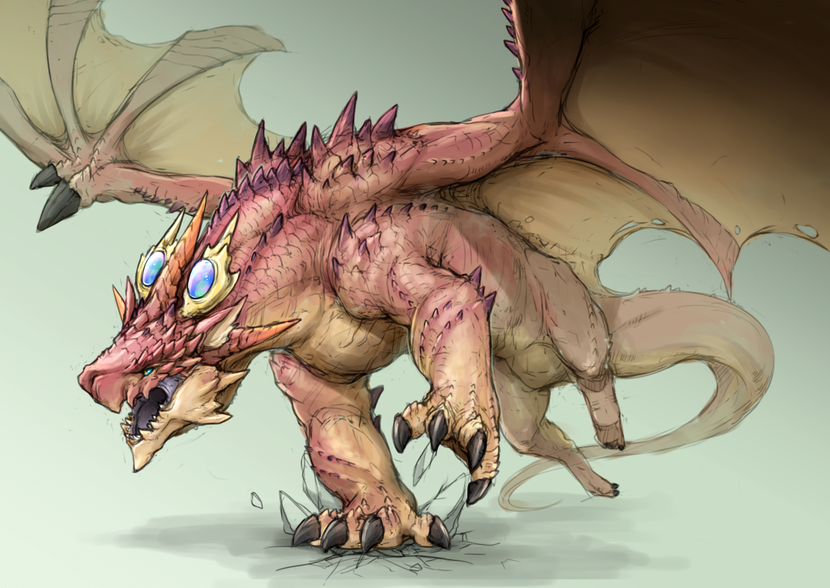「過去絵の再掲ばかりで申し訳ないけど…! #ドラゴンの日 」|獣道のイラスト