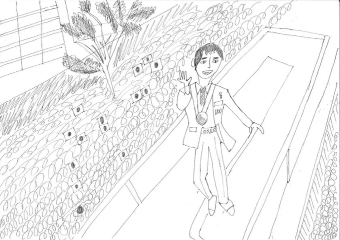 こんばんは〜〜!みんなパレード見た〜?
ギュウギュウですごく見えにくかったデス…
さあ、この中でアクアちゃんを探せ♩(いない)
#本日のアクアちゃん画伯 
