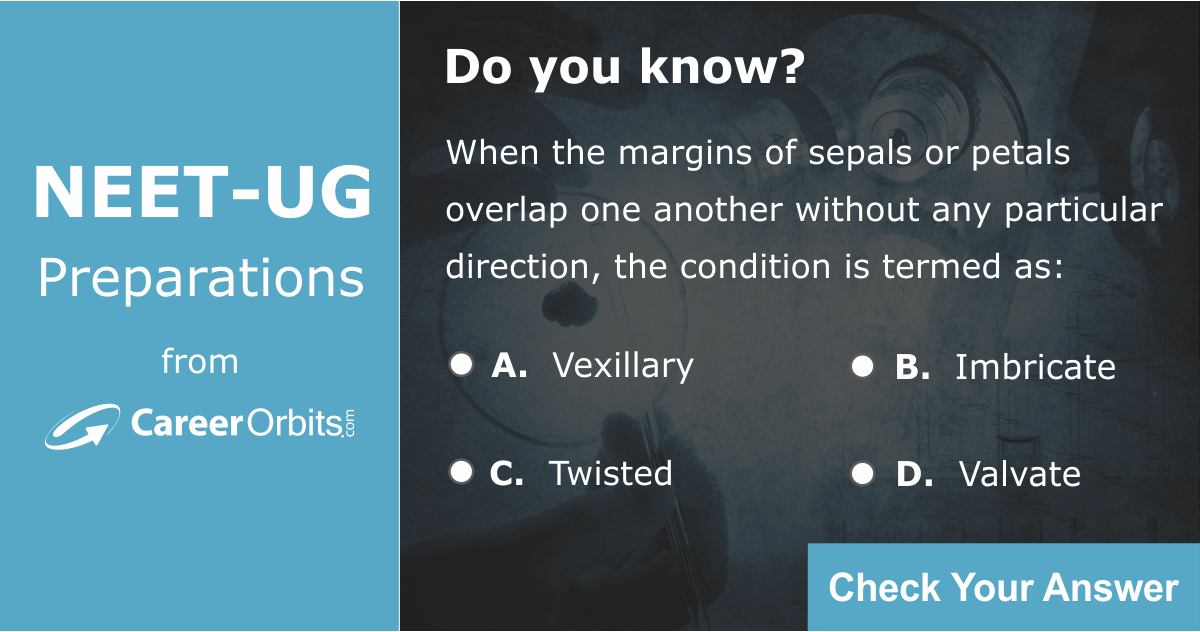NEETUG2019's tweet photo. Test how prepared you are for NEET!

☑ Click on "Visit link" to check your answer.
☑ Clear doubts with detailed solution.
☑ Revise your concepts smartly.
☑ Learn to practice the right way.

Visit: https://t.co/eK6C5RAkns

#NEET2018 #NEET #NEETQuestion #Biology #NEETExam https://t.co/lxghE86HnX