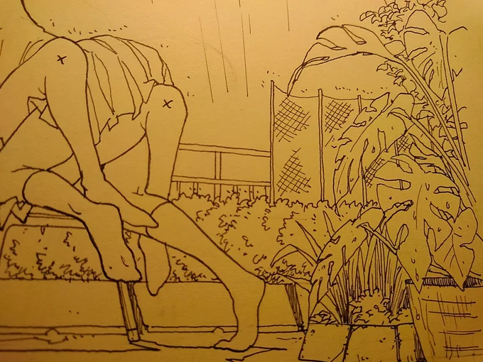 モンステラがいい感じに描けてうれしい 