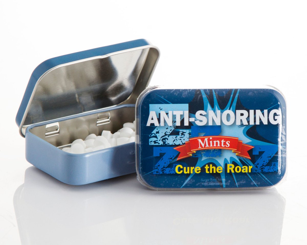 National Stop Snoring week is actually a thing, we suggest some Anti-snoring mints to help you get through the challenging week ahead! buff.ly/2qMIYJl #NationalStopSnoringWeek #giftideas
