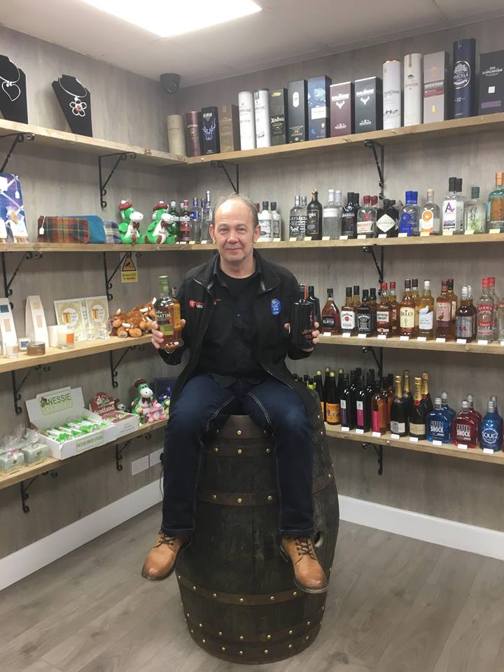 InvernessTaxis's tweet photo. We were rather worried Dougie might fall through the barrel but it stayed stable! Nothing he won't do to show off the great range of drinks we have available at our Church Street shop :D https://t.co/yAIRGIXTBC #ITShop #Inverness #ScottishDrinks #Alcohol #Whisky #Gin https://t.co/YoEsx0SXl2