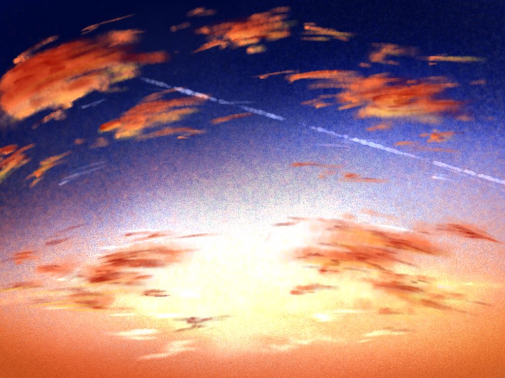 ゑ兎 エルト 夕焼け イラスト 背景