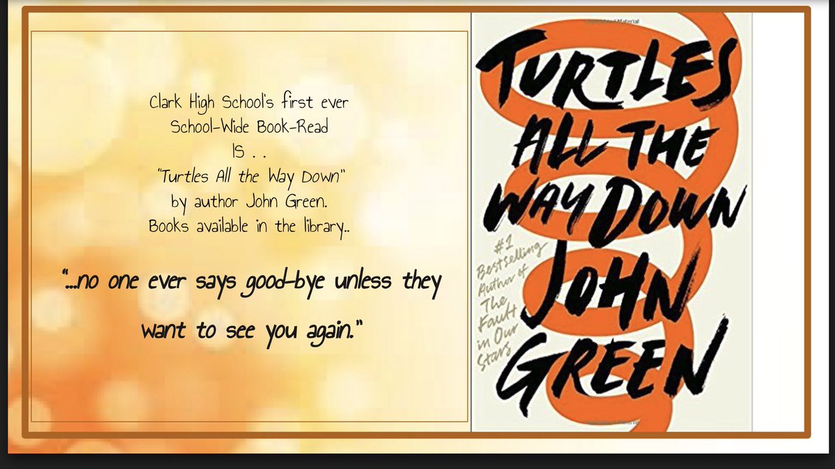 ClarkTxLib's tweet photo. Read the book #ClarkTexas is talking about! Pick up your copy in the library&join us for our #ClarkConversation 5/14 to talk about mental health issues and learn about helpful resources available. Let’s talk, Clark! 🐢🐾 @ClarkGuidance https://t.co/WZidoYBzwT