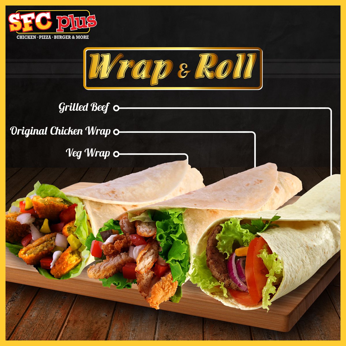 sfcplusindia's tweet photo. Deliciously rolled for you with your favourite fillings!!!
#restaurant #wrapandroll #wrap #chicken #tasty #yummy #delicious #mouthwatering #foodie #foodies #foodphotography #happiness #joy #fun #love #family #together #chickenwrap #vegwrap https://t.co/qo0LBFmV7t