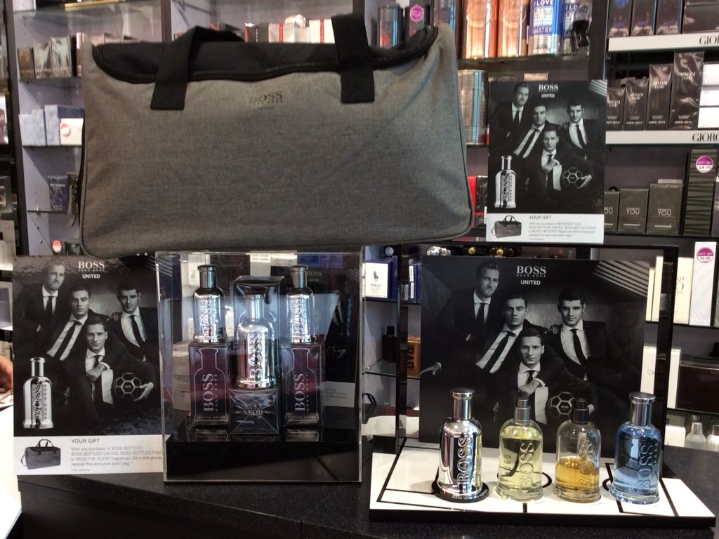 BRAND NEW Boss United in-store now, receive this free Boss sports bag with any 50ml or above in the Boss Bottled range 🎁 #teammurphy #bossunited #bossbottled #freegift #hugoboss