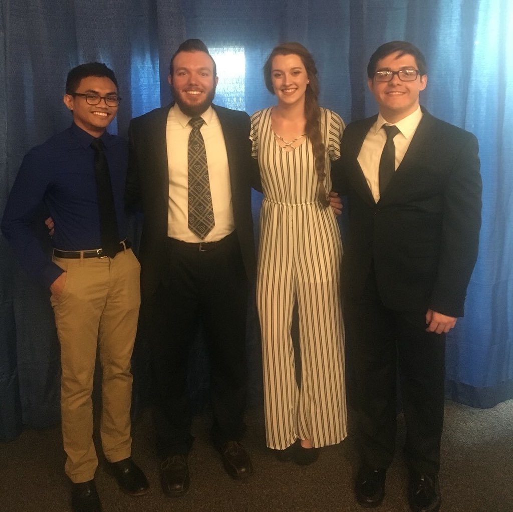 SummitHall's tweet photo. Special shout out to our four graduating RAS!!! I can’t wait to see where life brings you 💛 💛 Three of the four pictures have been with me since they were Freshmen!! 😭 https://t.co/KptpvR5z99
